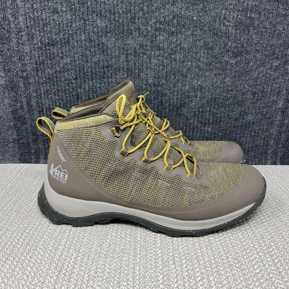 REI Co-Op Flash Hiking Boots Brown Lace Up Hydrowall Waterproof Mens Size 12 US